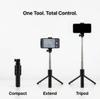 StudioPod™ | 4-in-1 Extendable Flash Tripod with Wireless Shutter Control