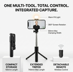 StudioPod™ | 4-in-1 Extendable Flash Tripod with Wireless Shutter Control